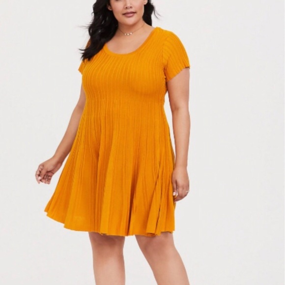 torrid Dresses & Skirts - Torrid Knit Gold dress